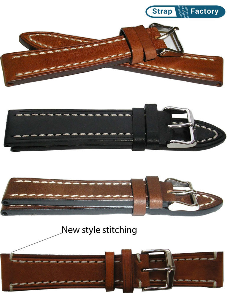 Hirsch Liberty padded leather watch strap - StrapFactory